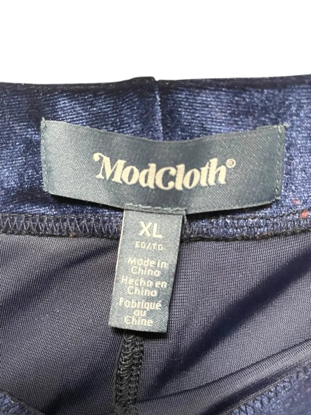 NWT MODCLOTH Stretch Velvet Wide Leg Pants XL